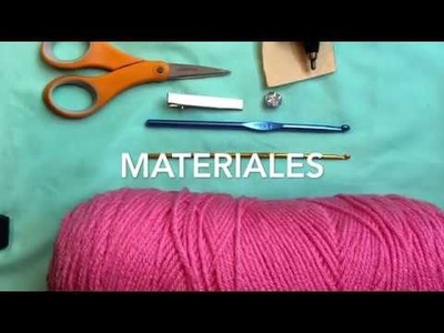 Broche de flor tejido a crochet