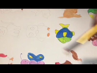 Como dibujar y colorear animales- dibujos para niños