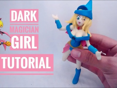 Como hacer a la Maga Oscura Tutorial Porcelana fría. How to make Dark Magician Girl Cold Porcelain