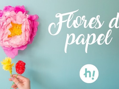 Cómo hacer flores de papel: 1) clavel; 2) hortensia; 3) jacinto  · Handfie DIY