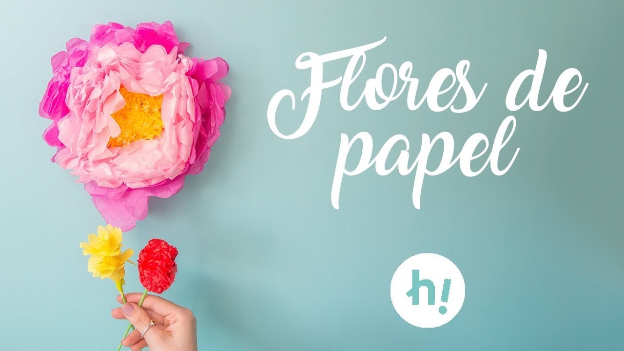 Cómo hacer flores de papel: 1) clavel; 2) hortensia; 3) jacinto  · Handfie DIY