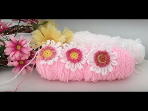 Como hacer Margaritas faciles en Crochet ( Flor #9 )