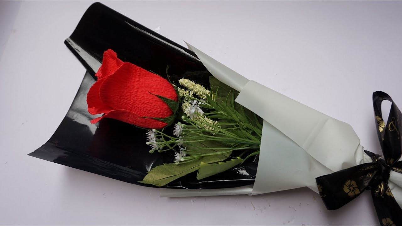 Cómo hacer Ramo de rosas - Rosa de papel - DIY bouquet of roses | manualidades