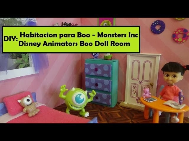 Como Hacer una Habitacion para Boo  de Monsters Inc - Diy Monsters Inc room - Disney Animators Boo