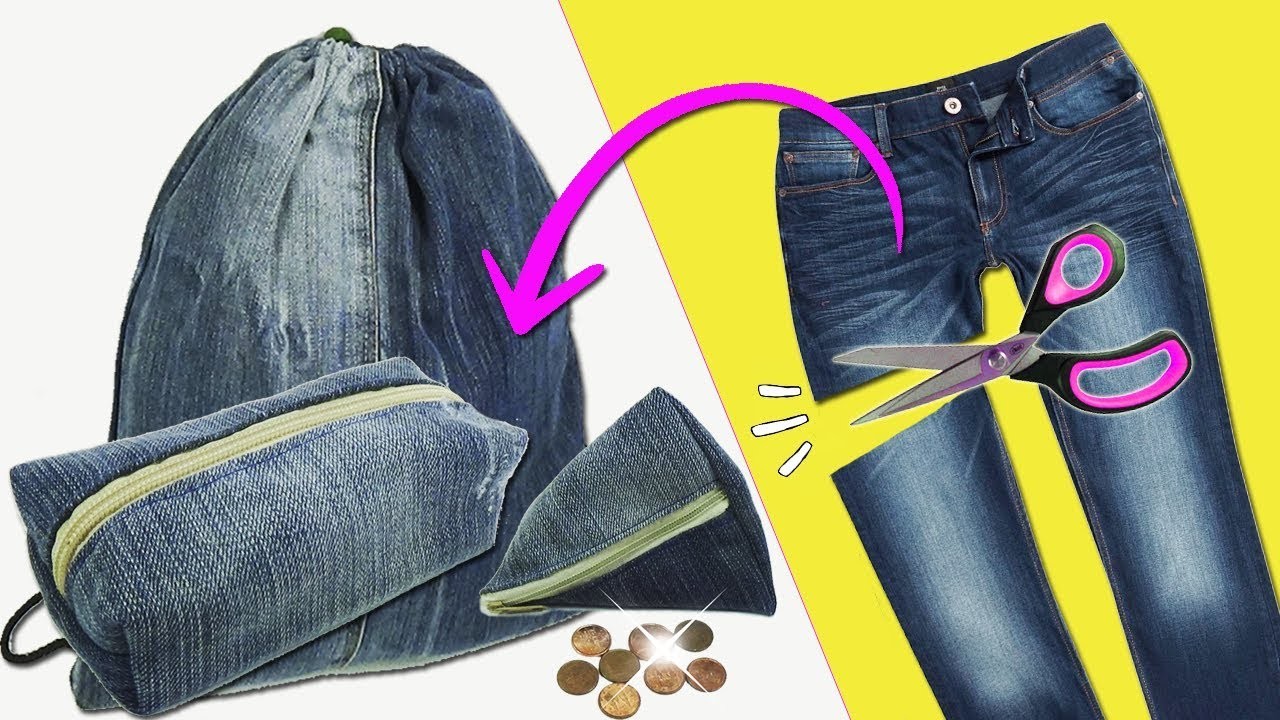 Como reciclar pantalón  Jeans o Vaqueros 3 Ideas - Ecobrisa