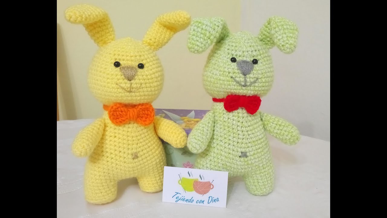 Conejos Amigurumi a Crochet  "CUERPO" Versión (DIESTRO)