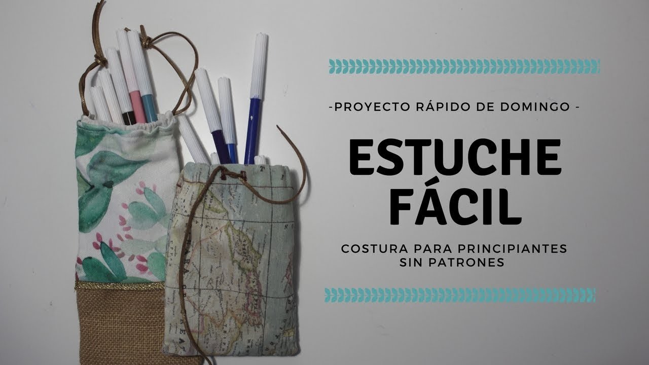 COSTURA FÁCIL SIN PATRONES || ESTUCHE DIY || MÁQUINA LIDL SINGER TRADITION