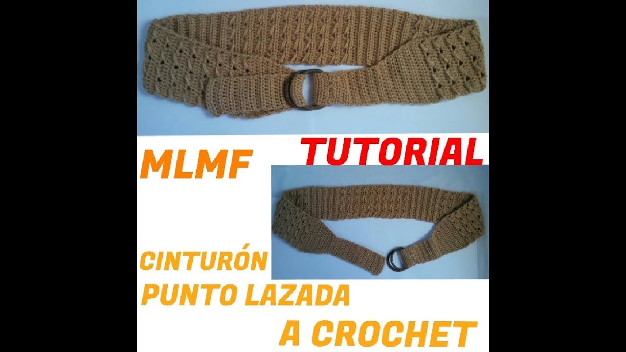 Crochet: Cinturón Punto Lazada - Manualidades La Manita Felíz