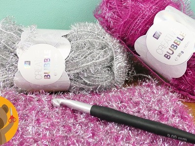 Crochet con lana Creative Bubble|Haz tu propia esponja tejida|Ideas de decoración y regalos