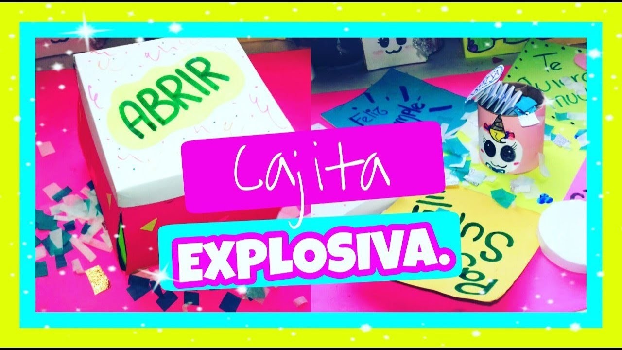 DIY- ¡Caja Explosiva! Cómo hacer una tarjeta explosiva.