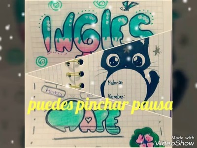 DIY marca lindo tus cuadernos.