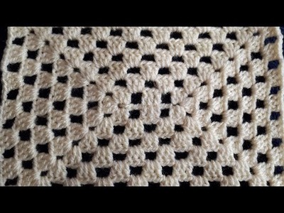 Granny Square A Crochet - Cuadro De La Abuela De Ganchillo - facil y rapido