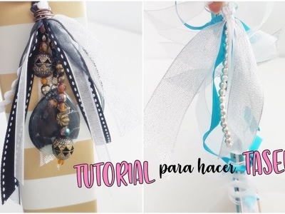 HAZ TUS PROPIOS TASEL PARA TUS MINI ALBUM | Tutorial Scrapbooking