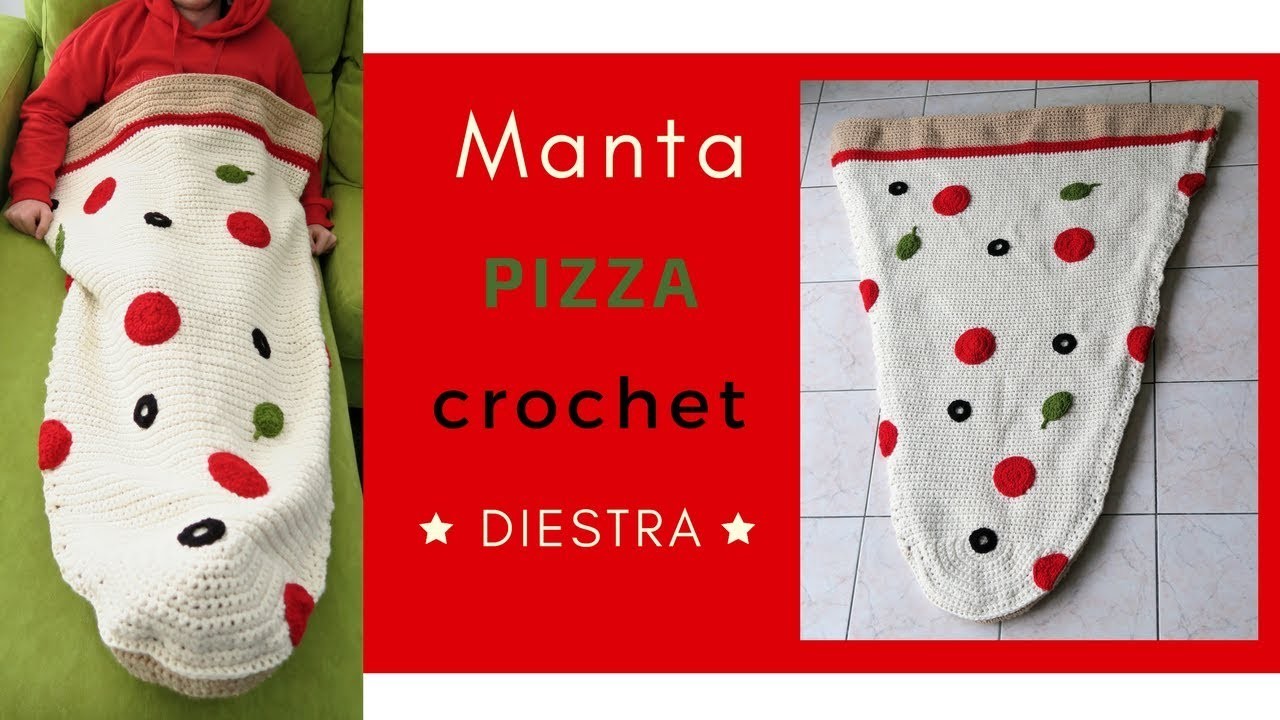 MANTA PIZZA A CROCHET ???? | DIESTRA | CHIC DIY