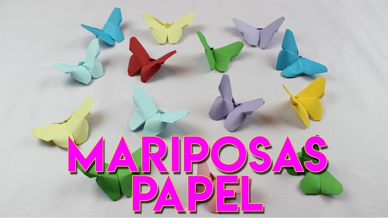 Mariposas De Papel Papiroflexia Origami