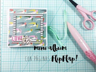 Mini Album Flip Flap, TUTORIAL SCRAPBOOKING YOUTUBERS ARGENTINA MANUALIDADES