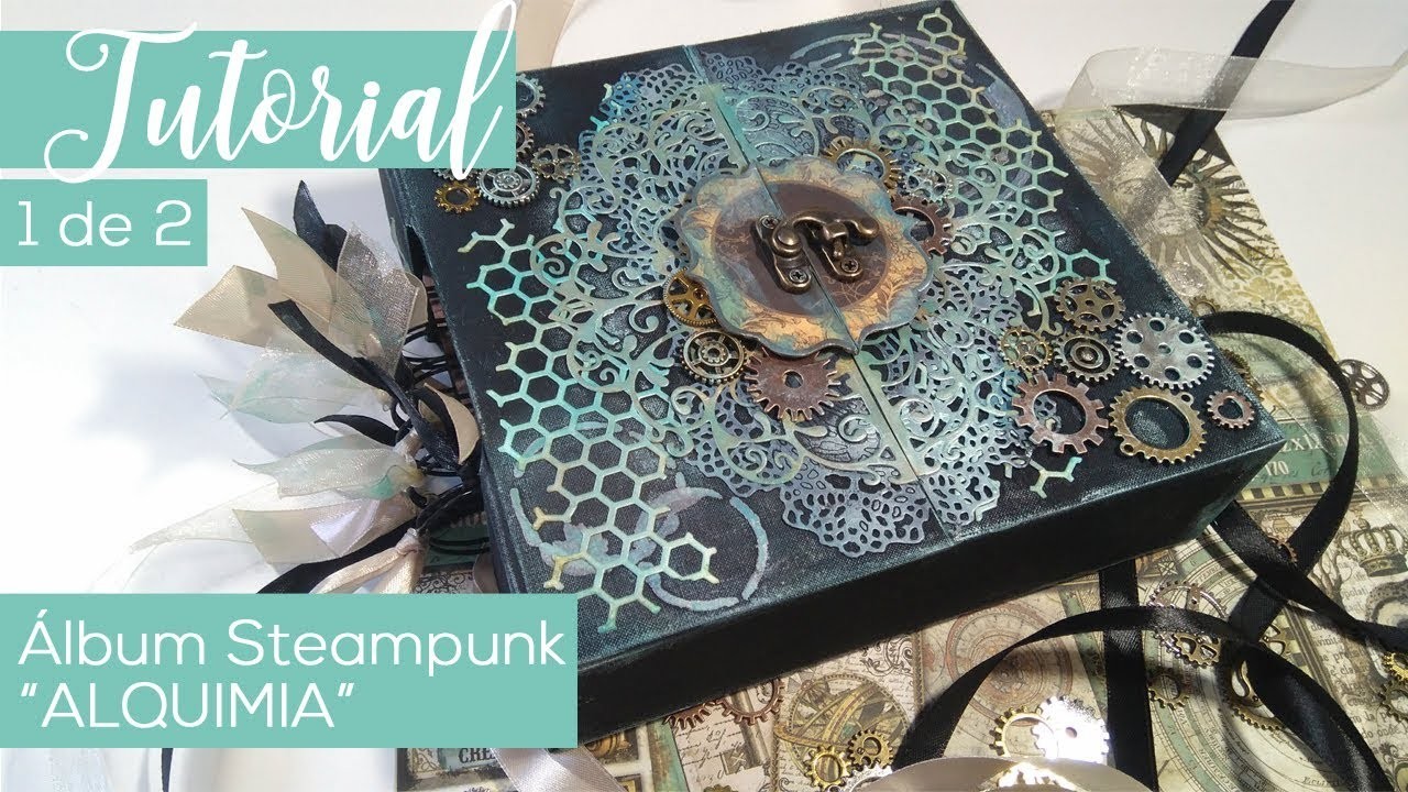 Mini-álbum steampunk "Alchemy" - Tutorial 1 de 2