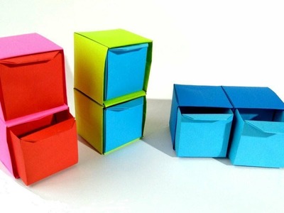 Mini organizador origami ¡Muy Fácil de hacer! - paper mini organizer