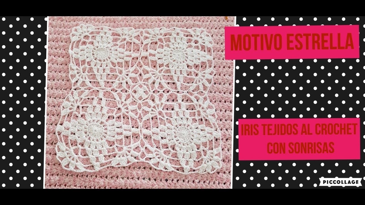 MUESTRA  ESTRELLA A CROCHET PARA TEJER MANTEL , CAMINO DE MESA. . PONCHO .COJINES