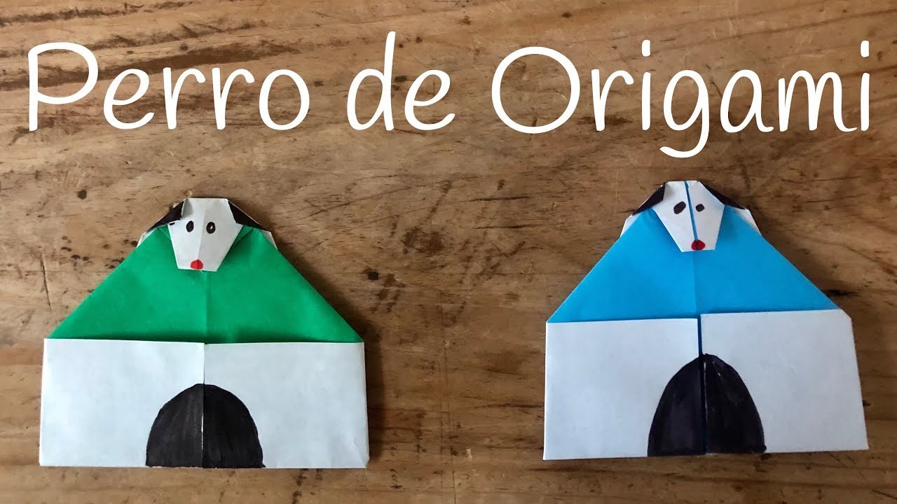 PERRO de papel con caseta | ORIGAMI fácil para niños