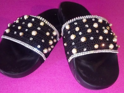 SANDALIAS TEJIDAS A CROCHET  MOD  PAU