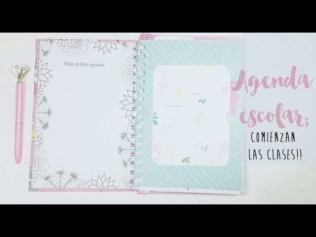 SCRAPBOOKING Preparando AGENDA ESCOLAR  ¡Vamos al Cole!. Scrap dulce Scrap