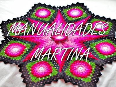 TAPETES  TEGIDOS A CROCHET |  MANUALIDADES MARTINA