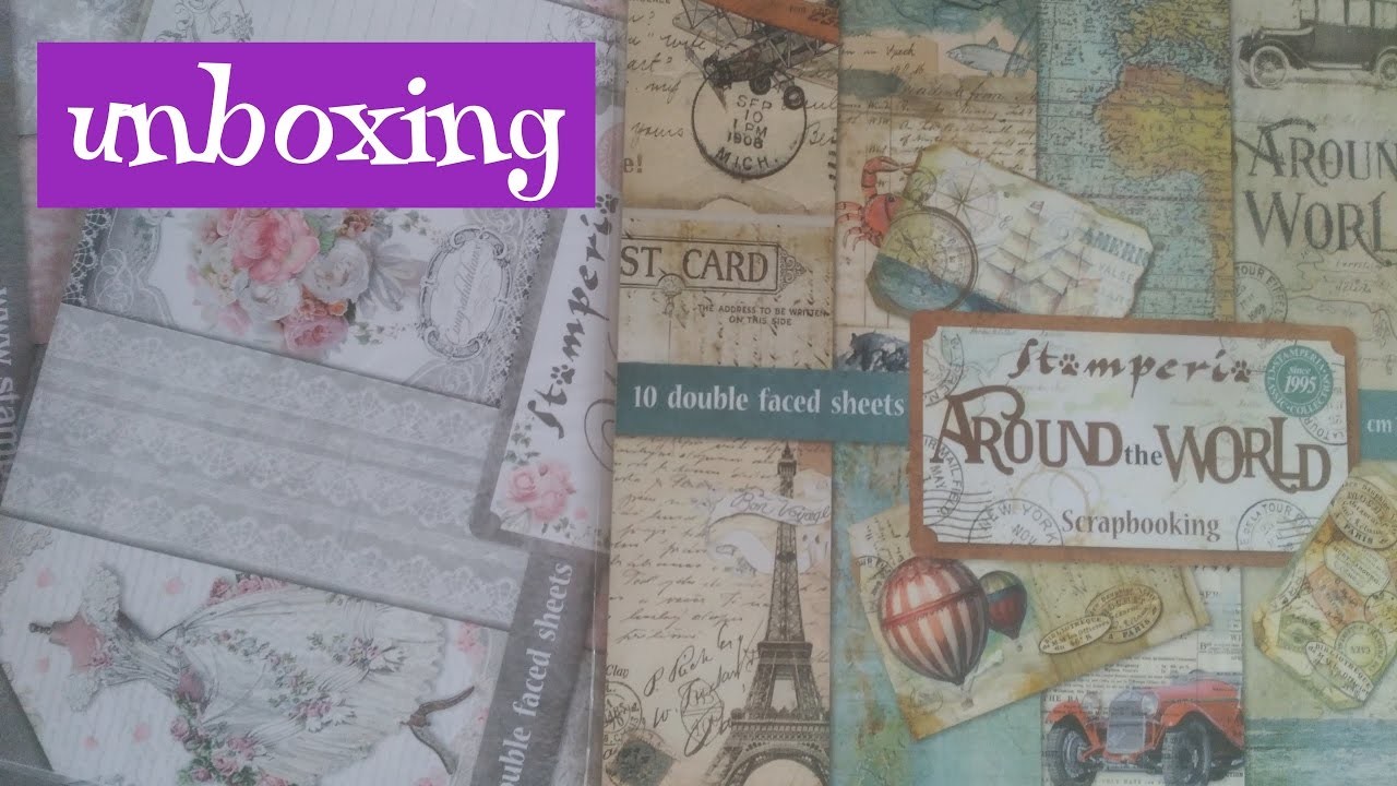 Unboxing Graphic 45 y Stamperia - papeles que no vuelvo a comprar