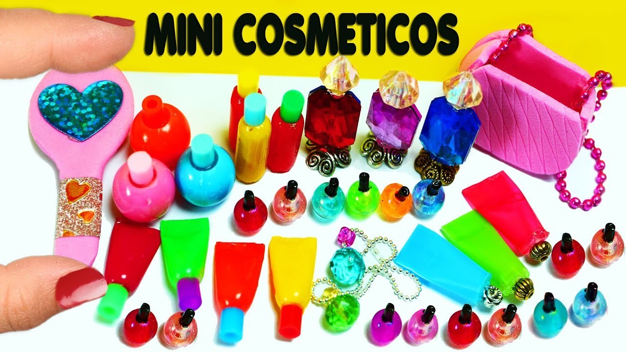 ???????? 10 Productos de Maquillaje. Cosméticos en Miniatura  DIY- 10  -  Manualidades Para Muñecas