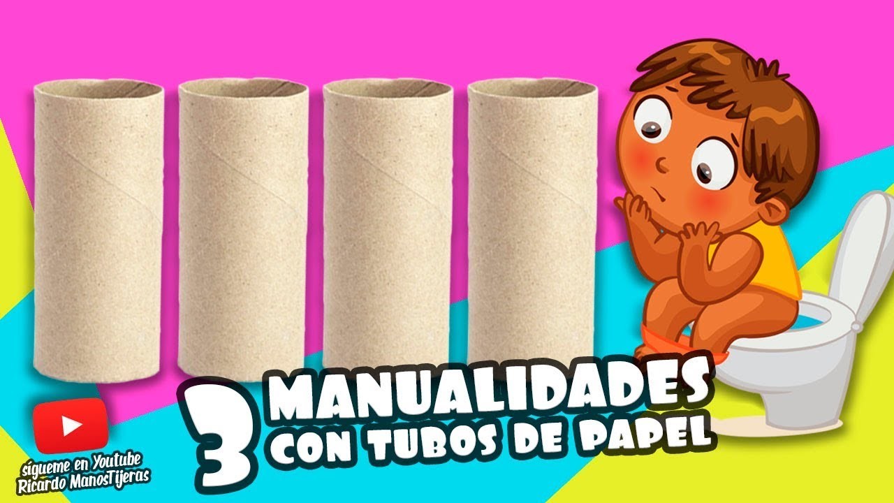 3 MANUALIDADES CON TUBOS DE PAPEL HIGIÉNICO|Manualidades Reciclaje|DIY