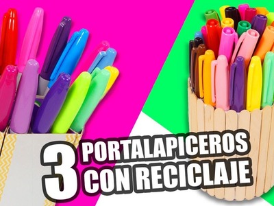 3 MANUALIDADES PARA EL REGRESO A CLASES|Manualidades Reciclaje|DIY