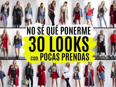 30 looks con pocas prendas |  LOOKBOOK ARMARIO CÁPSULA 2018