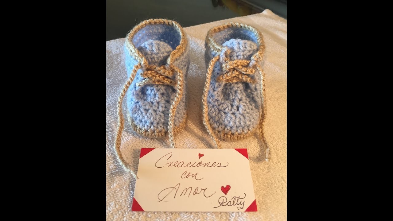 Botitas para bebe, tejidas a chrochet.Crocheted Baby booties