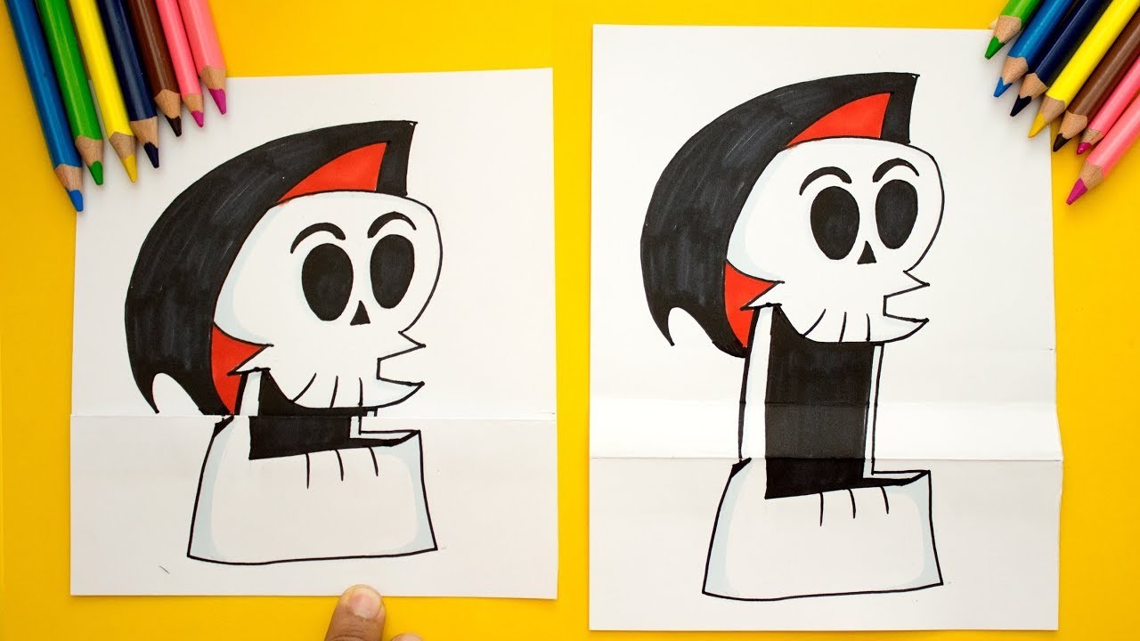 CALAVERA QUE ABRE LA BOCA - How to Draw skull - Como Dibujar una calavera - Easy Art