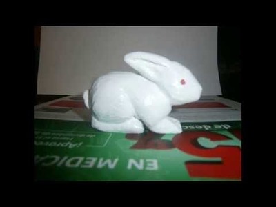 Carving a soap bunny  -  Como hacer un Conejo  de jabón