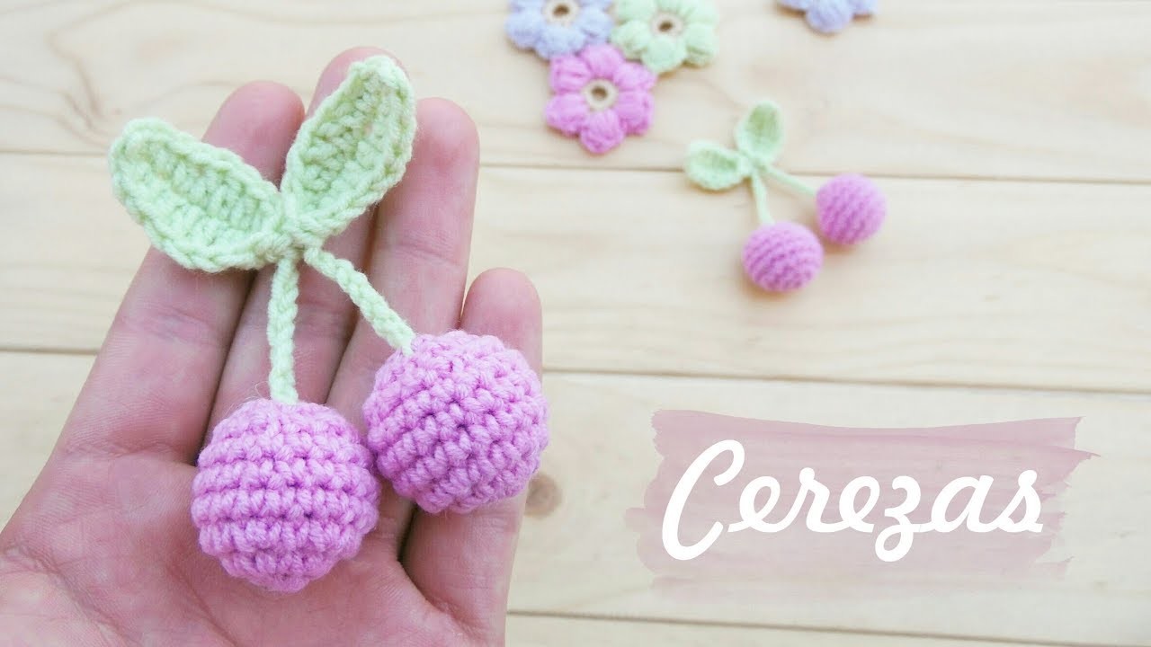 Cerezas amigurumi