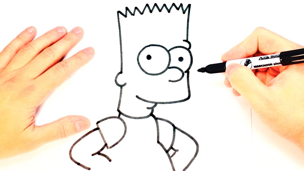 Como dibujar a Bart Simpson paso a paso | Dibujo facil Bart Simpson