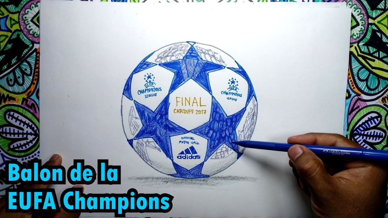 Cómo dibujar el balón de fútbol de la UEFA Champions League