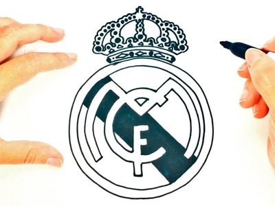 Cómo dibujar el Escudo del Real Madrid paso a paso | Dibujo fácil del Escudo del Real Madrid