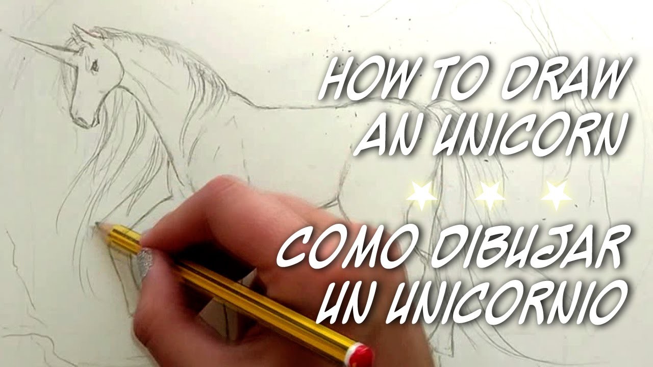 COMO DIBUJAR UN CABALLO - UNICORNIO FACIL - HOW TO DRAW A HORSE - UNICORN by Sonia Mª Corral