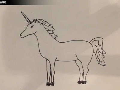 Como dibujar un unicornio