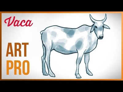 Como Dibujar una Vaca muy facil y paso a paso