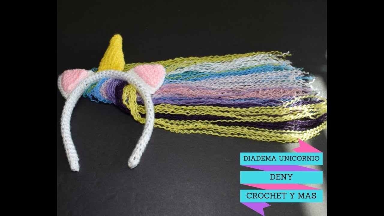 Como hacer el Cuerno de Diadema Unicornio en crochet