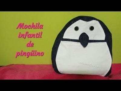 Cómo hacer MOCHILA INFANTIL-- diy child's backpack with English sub