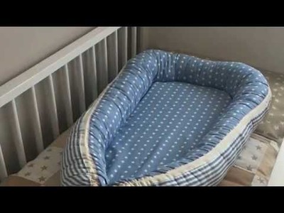 Como hacer nido reductor o cama para bebé paso a paso ♥  Laura DIY