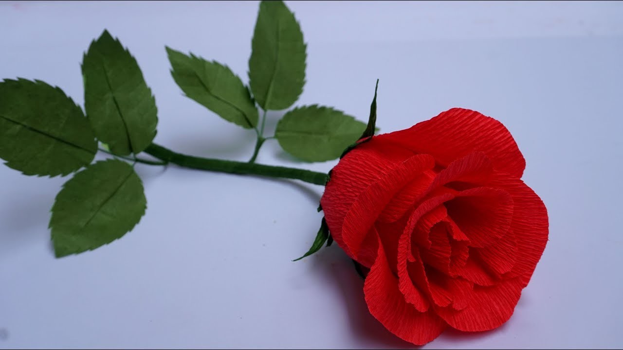 Como hacer Rosas - DIY: Flor De Papel (rosas fáciles flores de papel) - Brotes De Creatividad