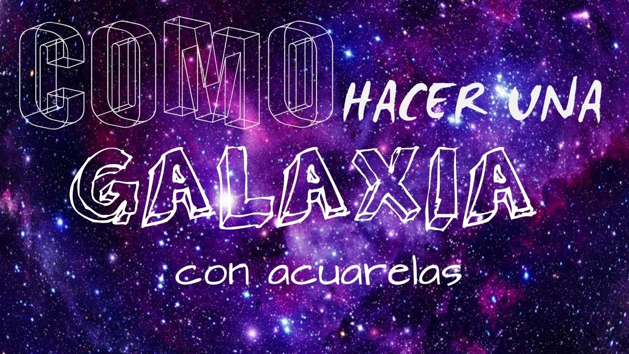 ¿Cómo hacer una galaxia? || Tutorial || Belen Arts