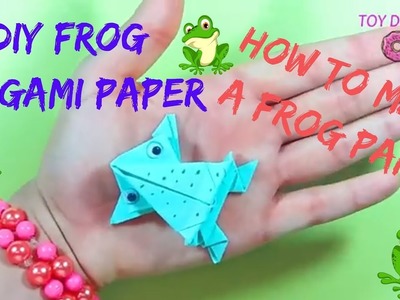 Cómo Hacer una Rana que Salta de Papel Origami  How to Draw a Frog Jumps Paper