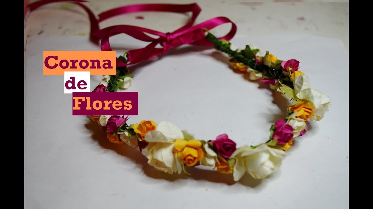 Corona de Flores - DIY - Tutorial - AnabelMonGar