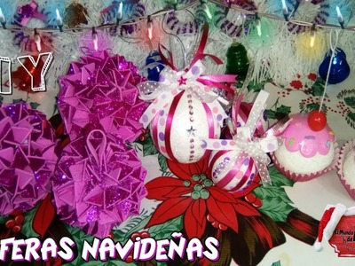 DIY ESFERAS NAVIDEÑAS  PARA TU ÁRBOL????. ????❄CHRISTMAS SPHERES FOR YOUR TREE????❄